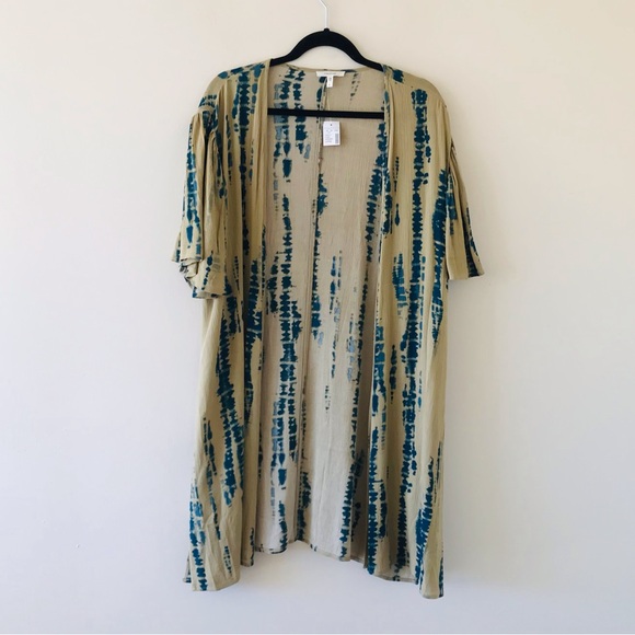 Maurices Tops - Maurices Tie Dye Flutter Sleeve Open Kimono, NWT